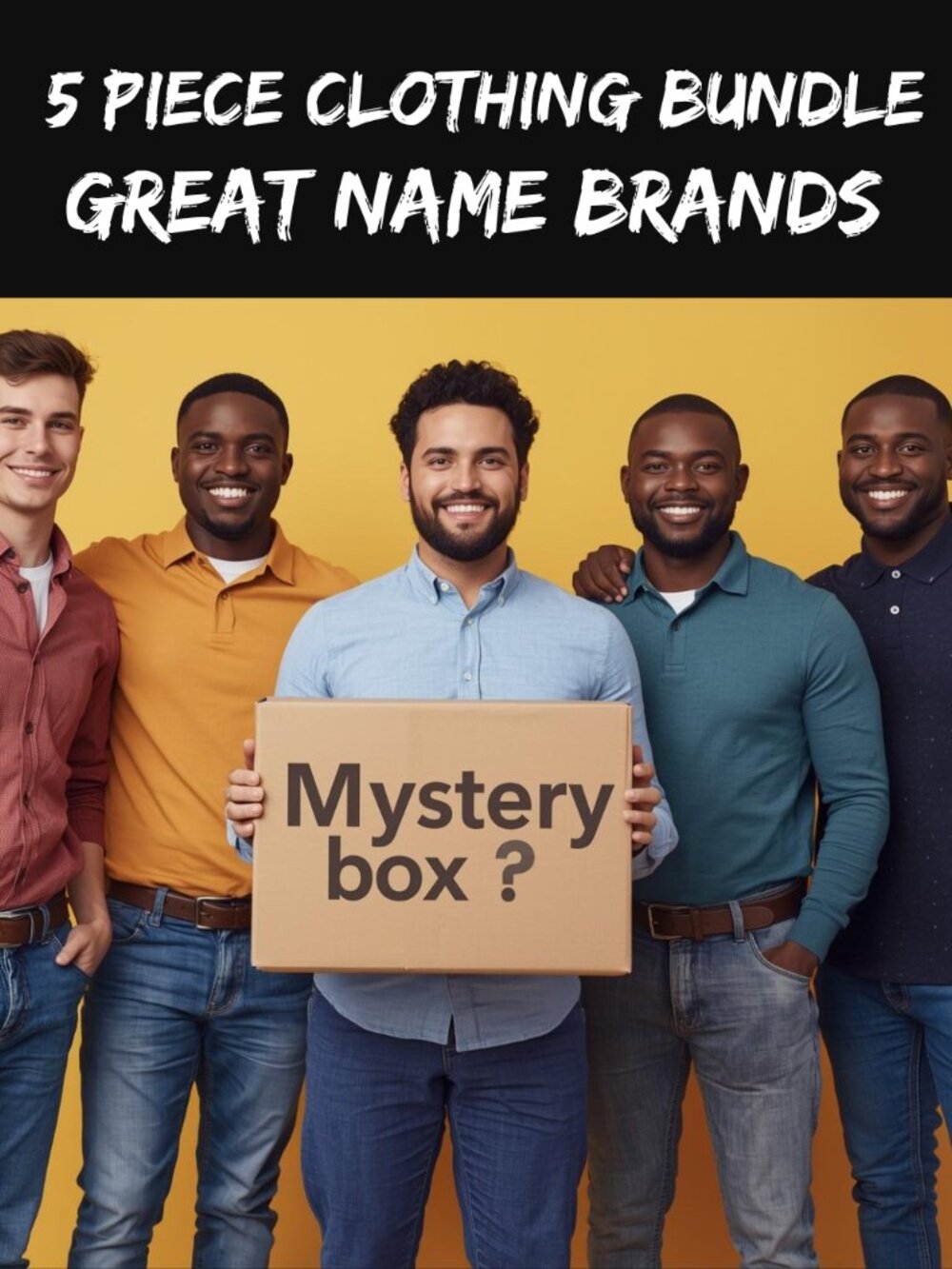 Mystery Box Men's Clothing 5 PC Bundle Designer Brands Great Condition